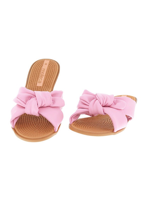 Moleca Ladies Flat Sandals Pink | Made In Brazil