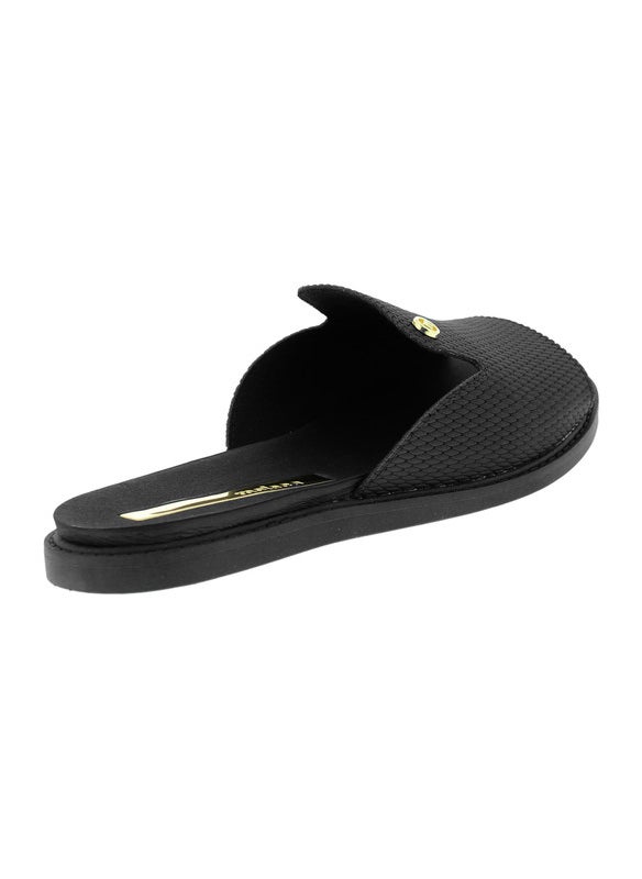 Moleca Ladies Flat Sandals Black | Made In Brazil