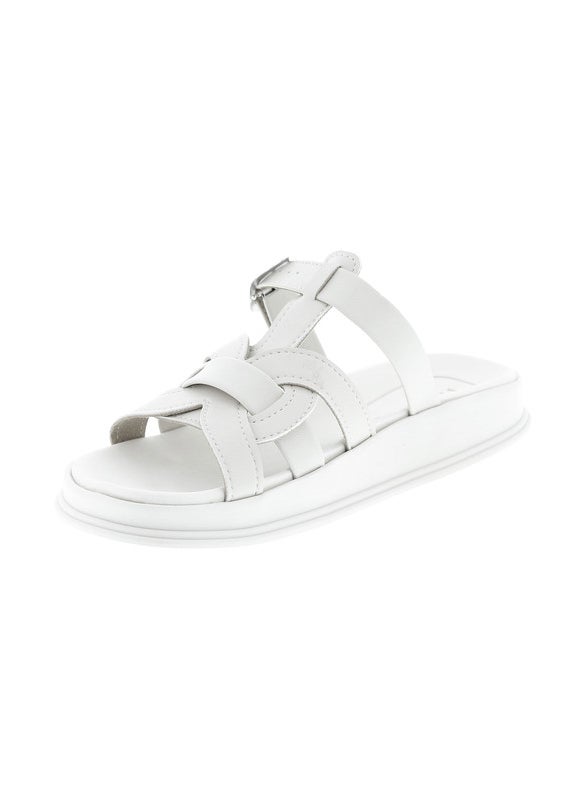 Moleca Ladies Flat Sandals Off White | Made In Brazil