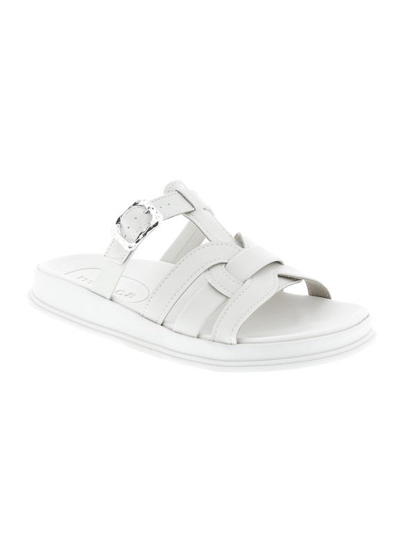 Moleca Ladies Flat Sandals Off White | Made In Brazil