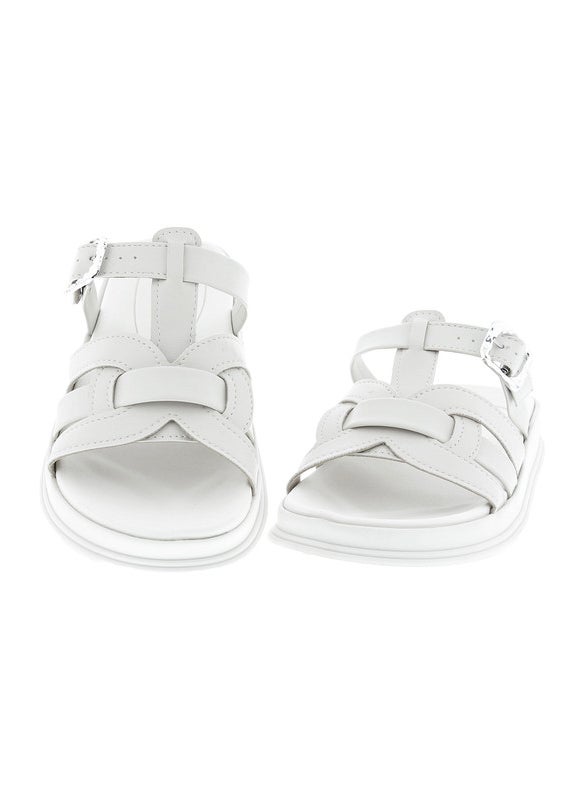 Moleca Ladies Flat Sandals Off White | Made In Brazil