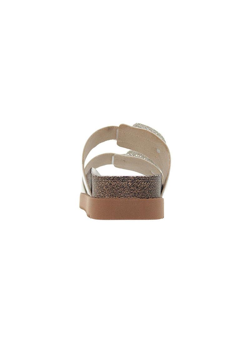 Moleca Ladies Flat Sandals Silver | Made In Brazil