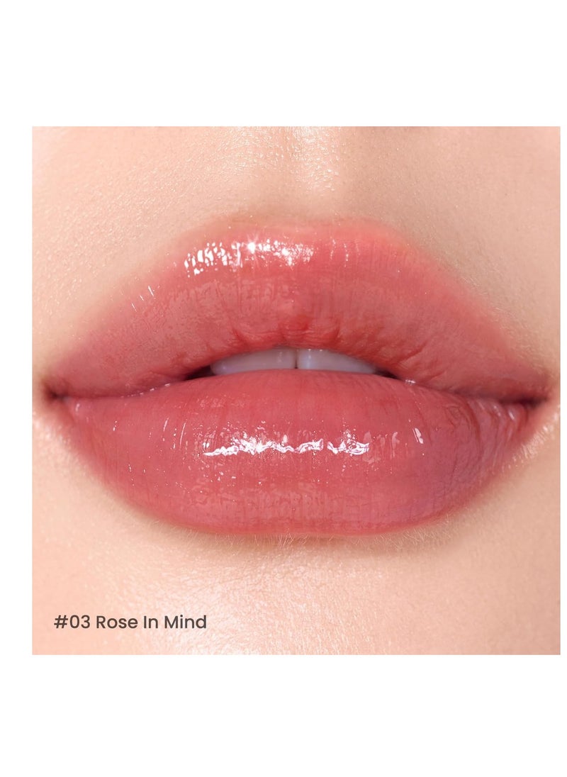PERIPERA Ink Mood Glowy Tint,03 ROSE IN MIND | Lip-Plumping