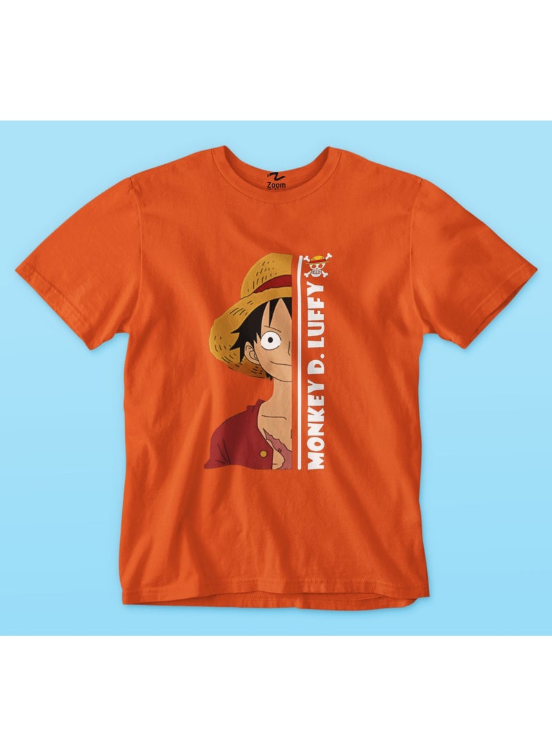 D. Luffy OnePiece T-shirt Design For Kids