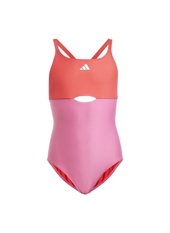 adidas colorblock x-back kids women swimsuit