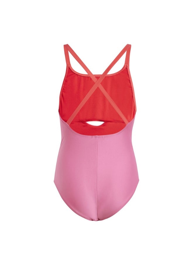 adidas colorblock x-back kids women swimsuit