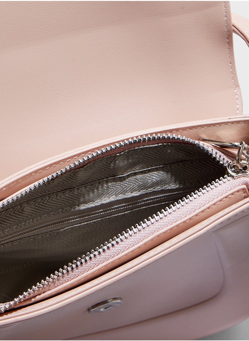 Curved Shape Satchel Bag