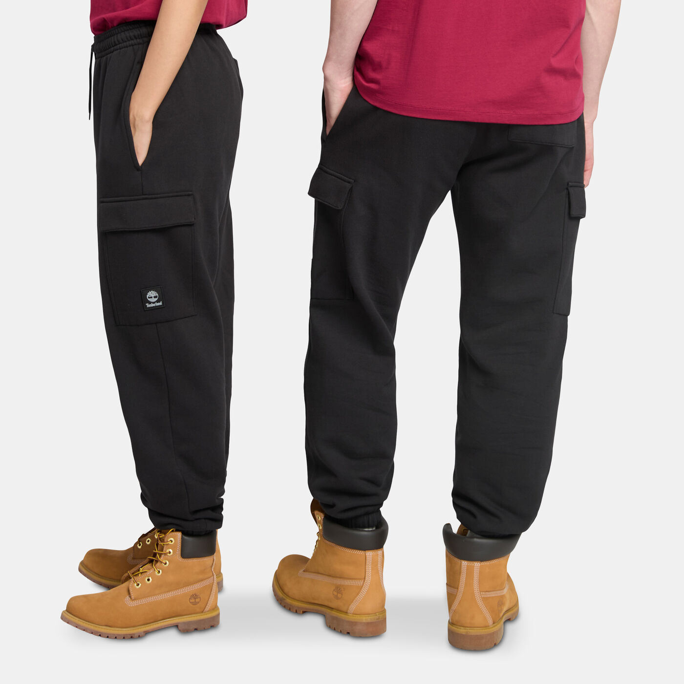 Men's Woven Badge Cargo Sweatpants