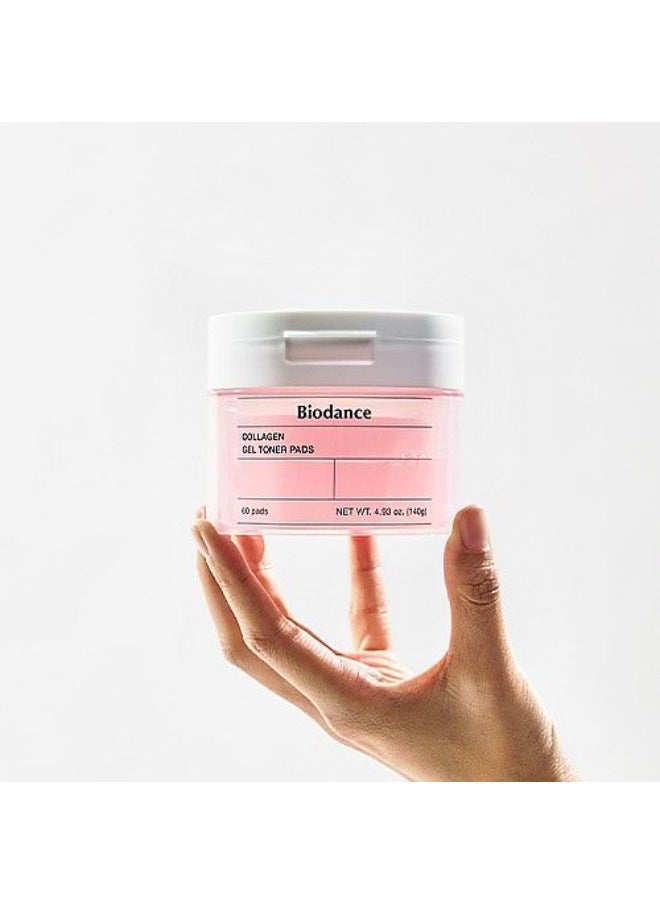 Biodance Collagen Gel Toner Pads 4.93 Fl.Oz.(140G), 60Pads
