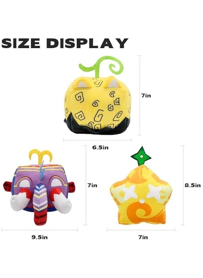 New Fruits Plush,11inch Blox Plush Plushies Toys Stuffed Animal Plushie Doll,Soft Fruits Hugging Plush Pillow Toy Collectible Gifts for Kids Fans Aldults  Birthday (6Pcs)