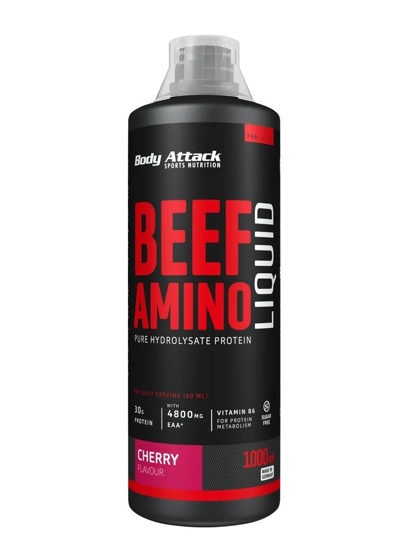 Body Attack - Beef Amino Liquid 1000ml Cherry