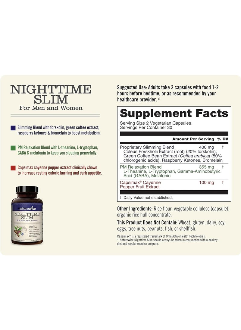 Nighttime Slim With Capsimax 1 Month Supply 60 Count