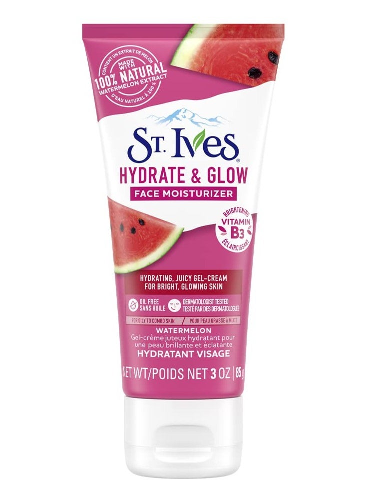 St. Ives Hydrate & Glow Face Moisturizer Watermelon 3 Ounce