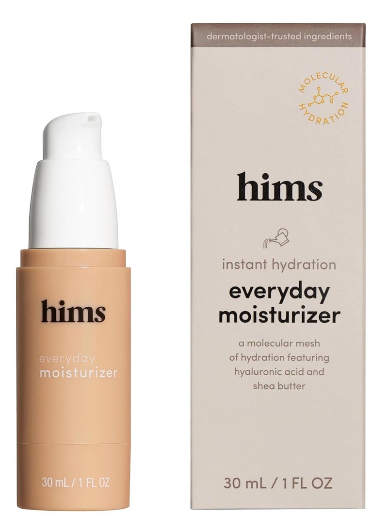 hims Everyday Moisturizer for Men - Lightweight, Hydrating Mens Face Moisturizer with Hyaluronic Acid and Shea Butter - 1 pack