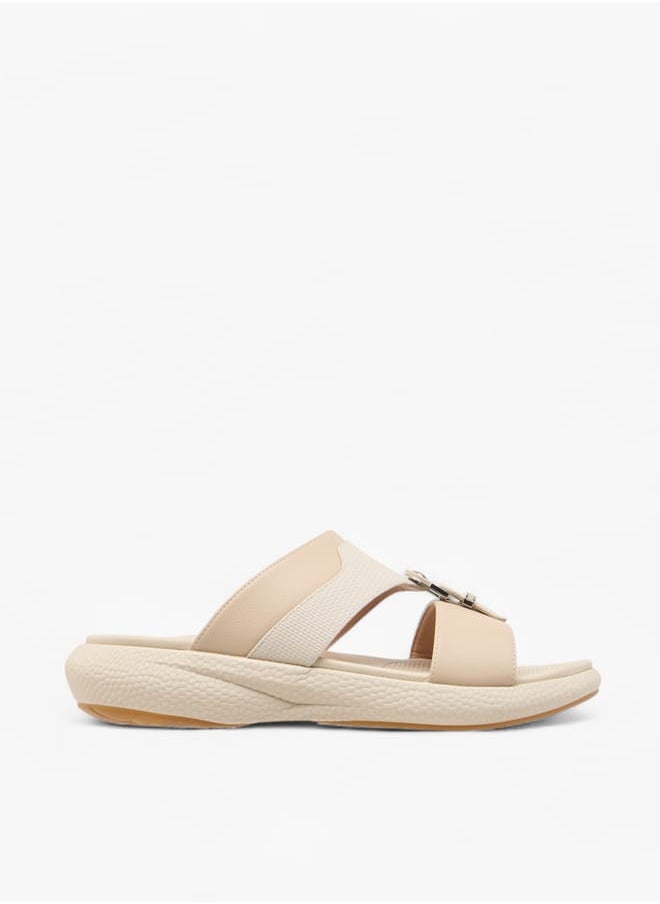 Men Buckle Accent Slip-On Arabic Sandals