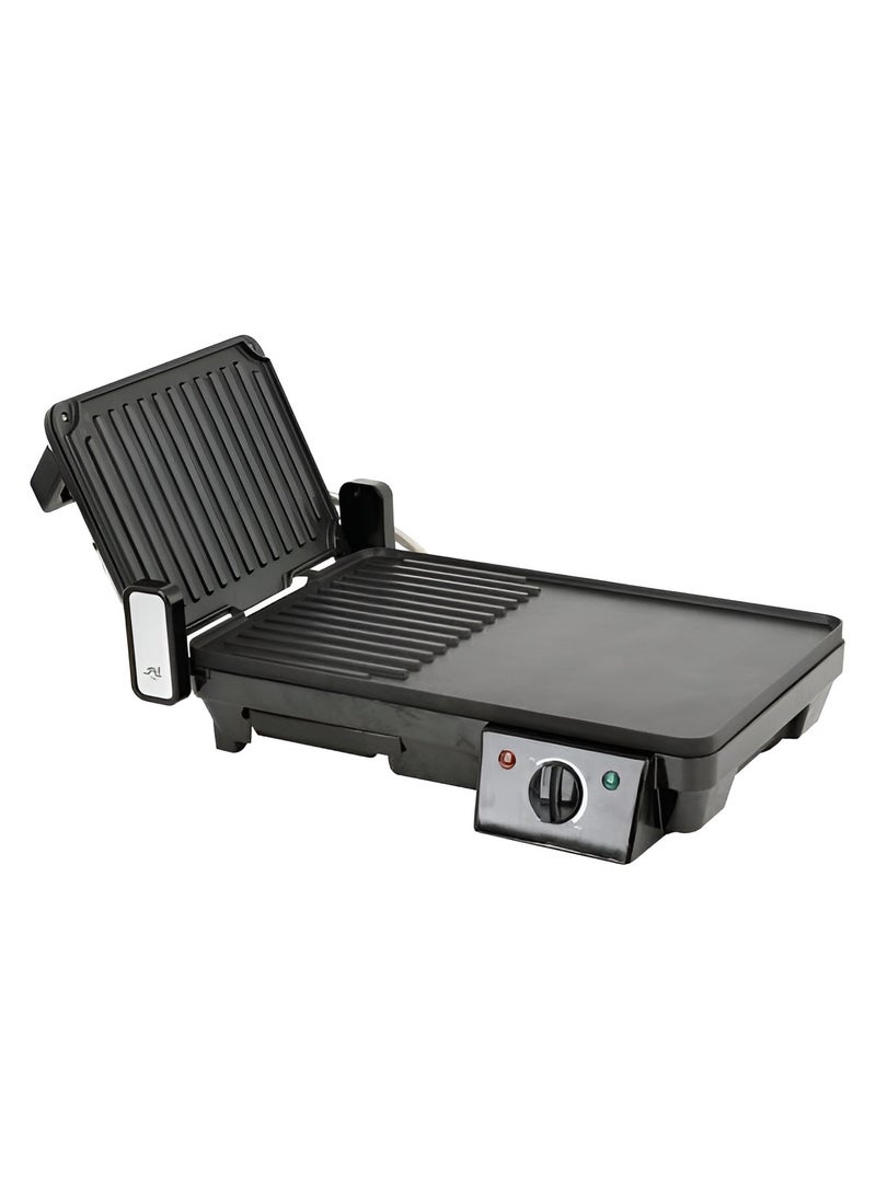 3-in-1 Multifunctional Table Grill, Breakfast Maker, Toaster for Omelette, Grill, Fry with Temperature Control & Press – Versatile Kitchen Appliance for Easy Breakfast