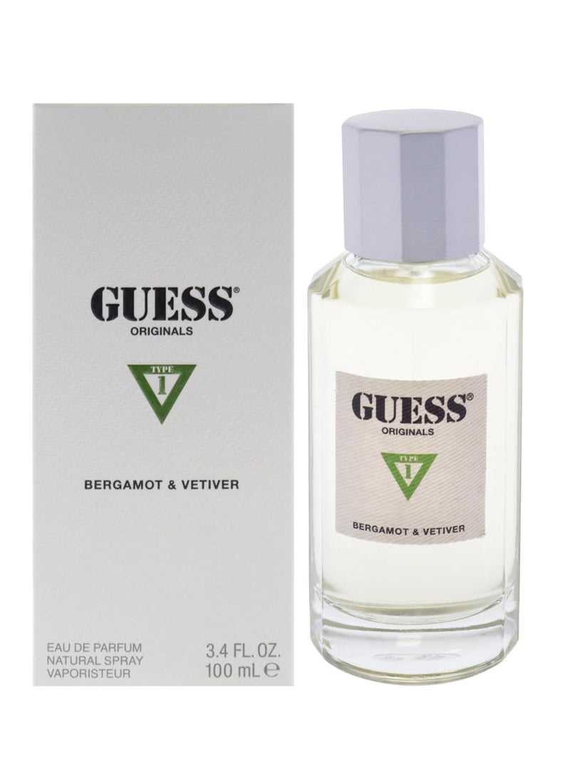 Type 1 Bergamot & Vetiver Unisex EDP 100ml