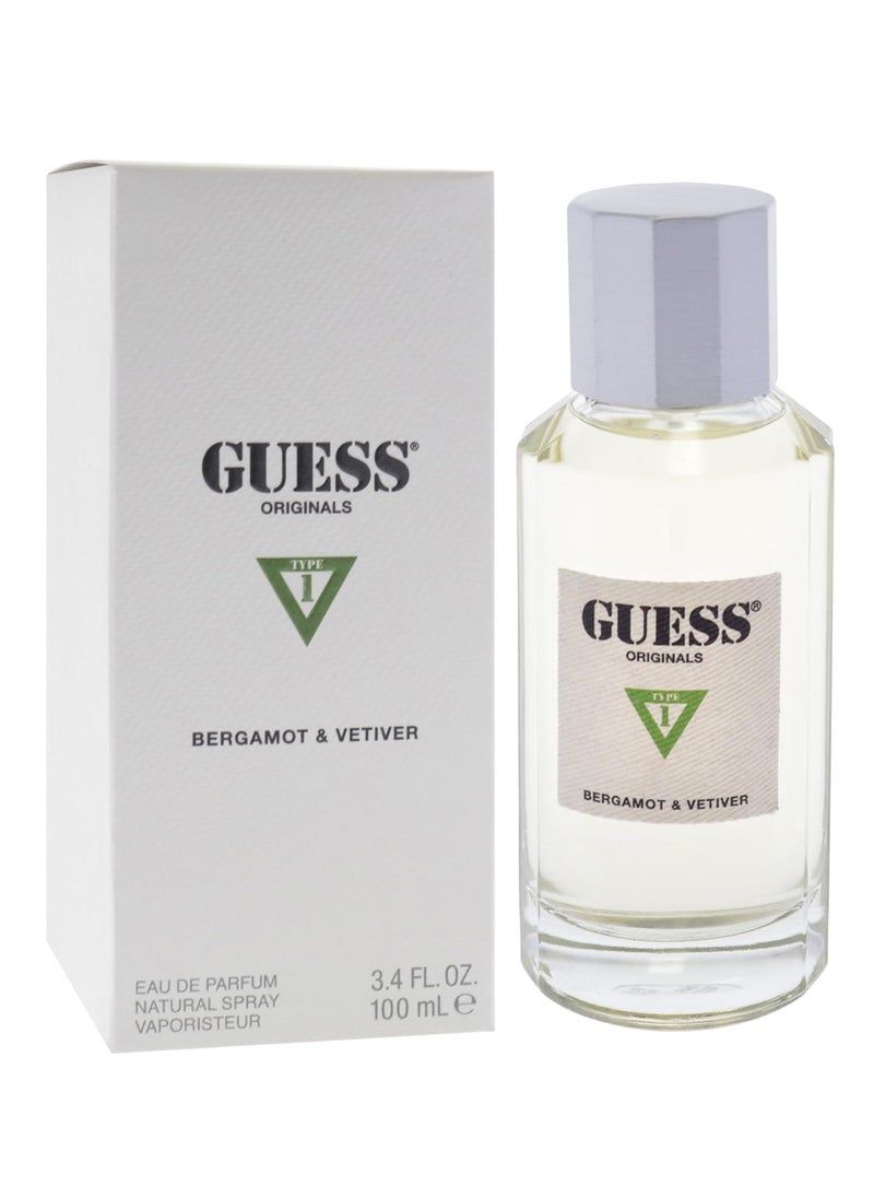 Type 1 Bergamot & Vetiver Unisex EDP 100ml