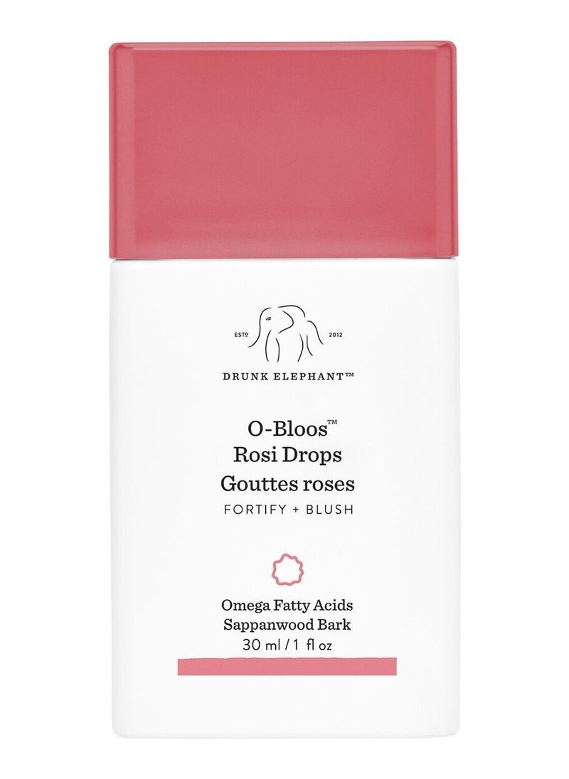 Drunk Elephant O-Bloos™ Rosi Glow Drops with Vitamin F - 30ml | Radiant Blush Serum