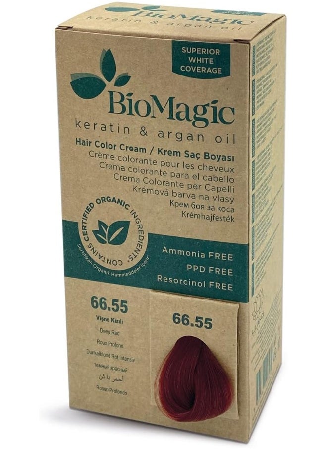 Biomagic Hair Color, 60 ml - 66/55 Deep Red