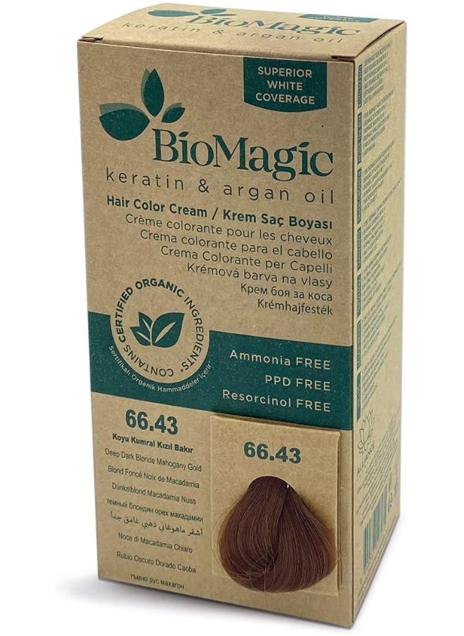 Biomagic Permanent Hair Dye - Deep Dark Blonde Mahogany Gold