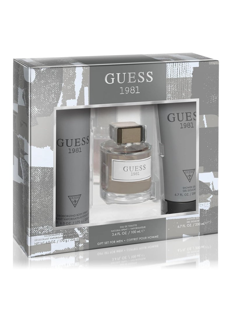 1981 For Men EDT Gift Set 3 PCS