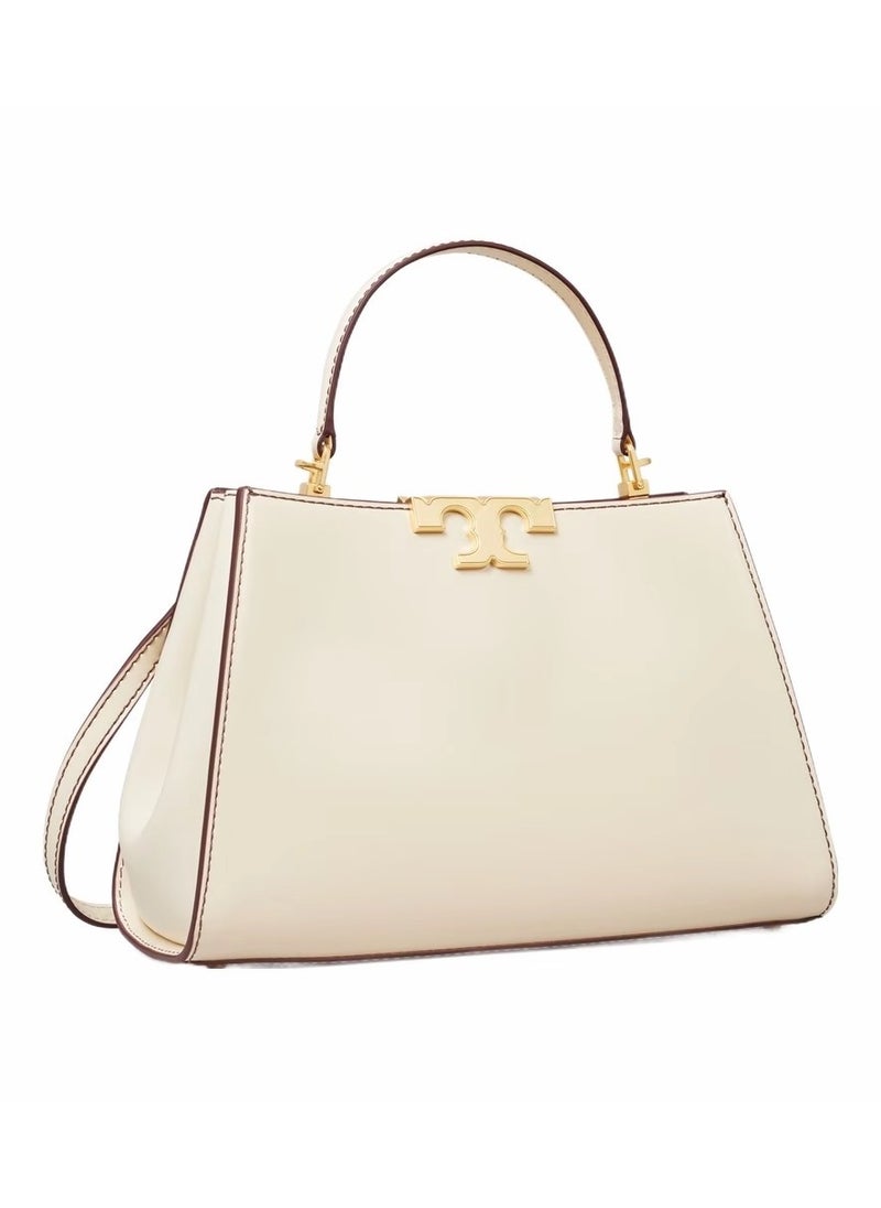 Tory Burch Eleanor Leather Suede Trimmed Shoulder Crossbody Tote Bag