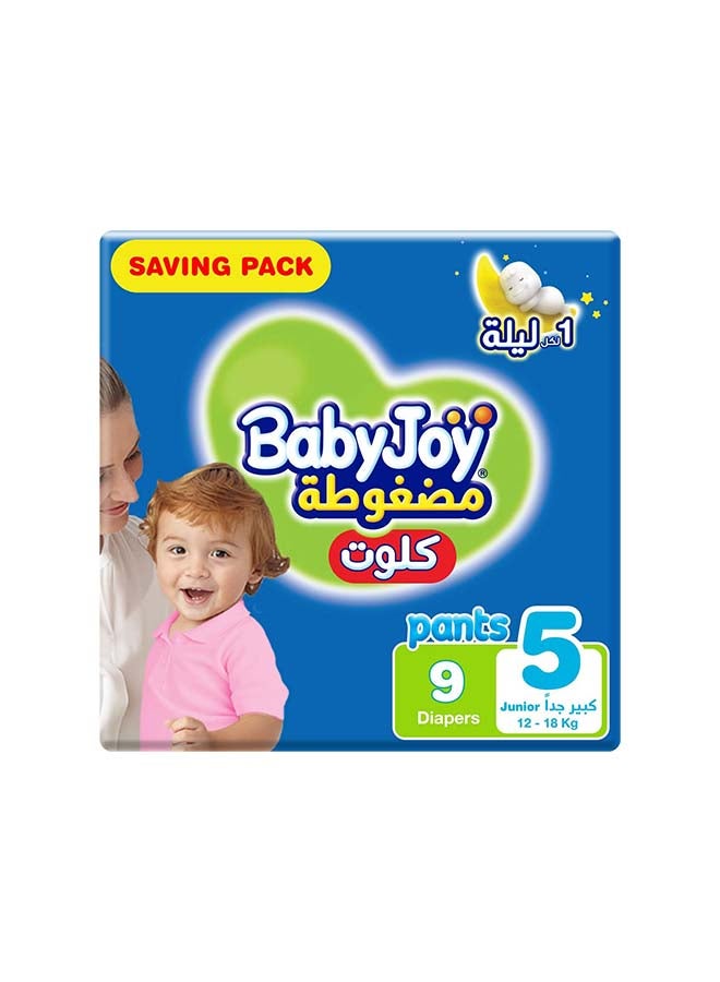 Culotte, Size 5 Junior, 12 to 16 kg, Saving Pack, 9 Diapers