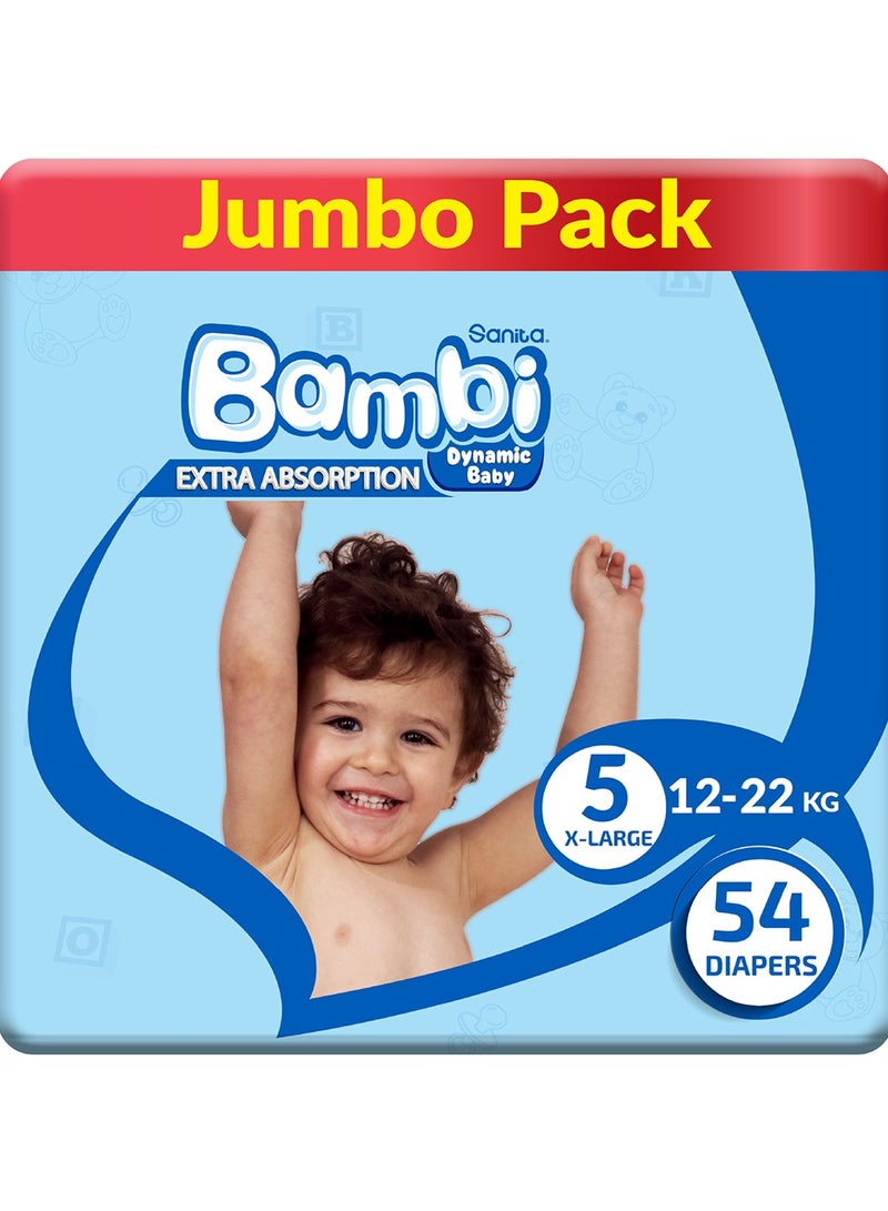 Baby Diapers Jumbo Pack Size 5 12-22 Kg