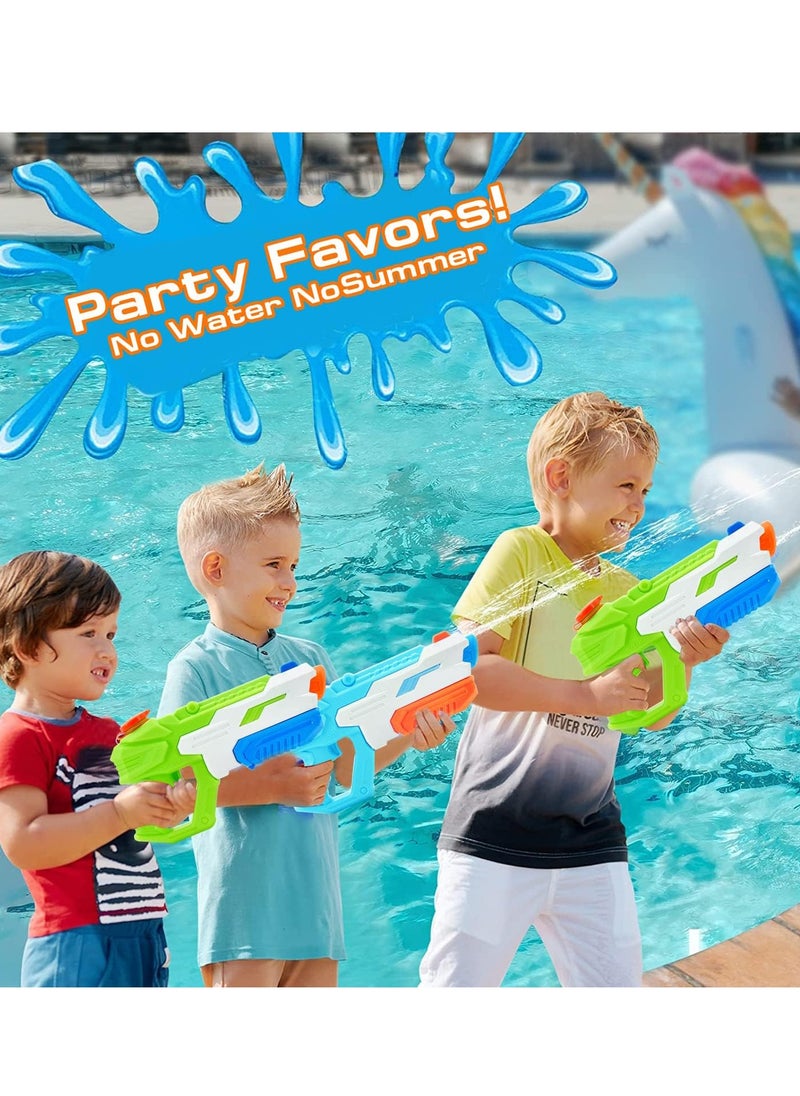2 Pcs High Pressure Squirt Guns Water Toys, Squirt Water Blaster Guns Toys for Summer Swimming Pool and Beach Sand Outdoor Water Fighting Play for Children