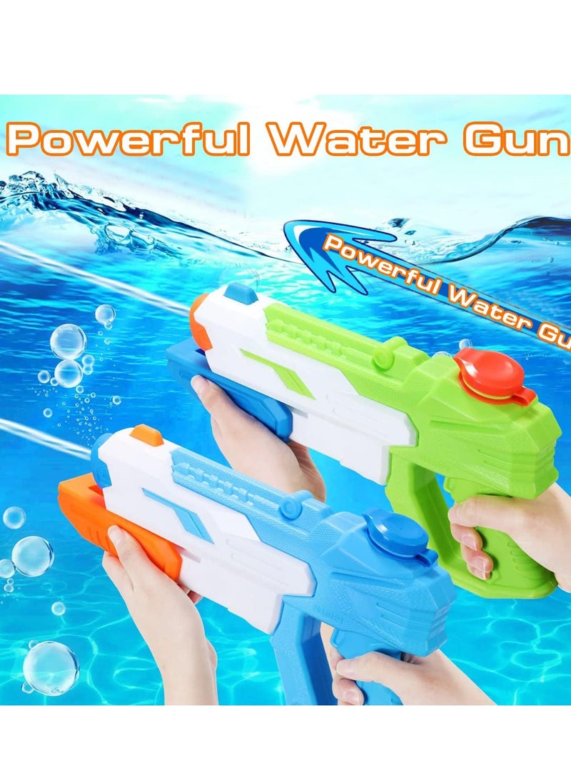 2 Pcs High Pressure Squirt Guns Water Toys, Squirt Water Blaster Guns Toys for Summer Swimming Pool and Beach Sand Outdoor Water Fighting Play for Children