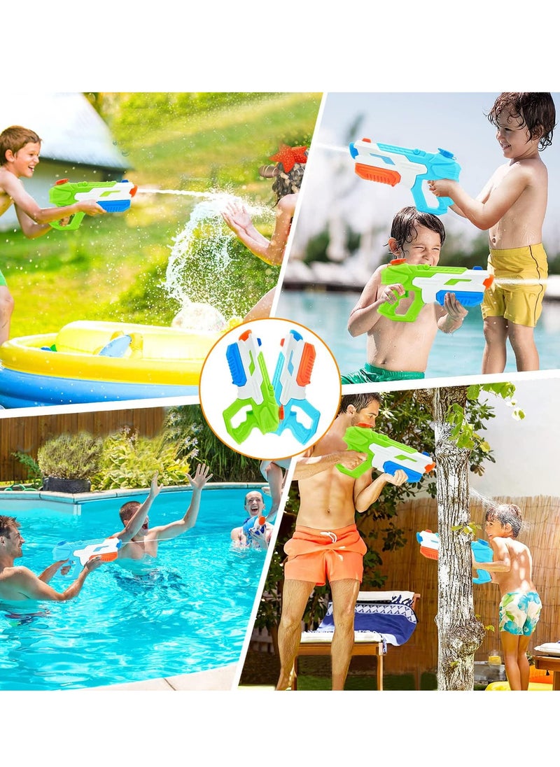 2 Pcs High Pressure Squirt Guns Water Toys, Squirt Water Blaster Guns Toys for Summer Swimming Pool and Beach Sand Outdoor Water Fighting Play for Children
