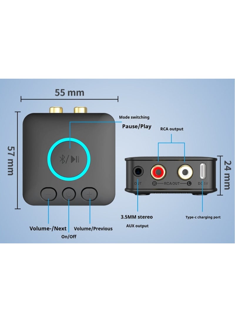 Bluetooth 5.1 Receiver Convert Old Stereo Amplifiers to Wireless Audio Players with Lossless Sound Quality