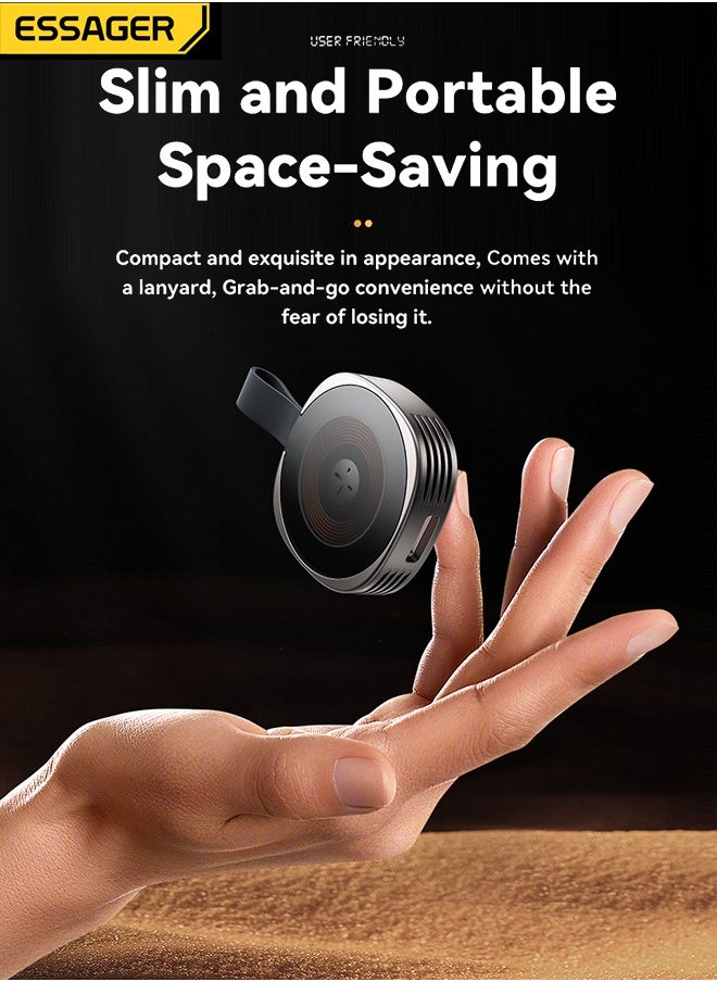 Magnetic Wireless Charger for Apple Watch, Fast Charging Dock, Compatible with All Apple Watch Models, Compact & Portable Design, Easy to Use, Convenient Charging Station for Home & Travel