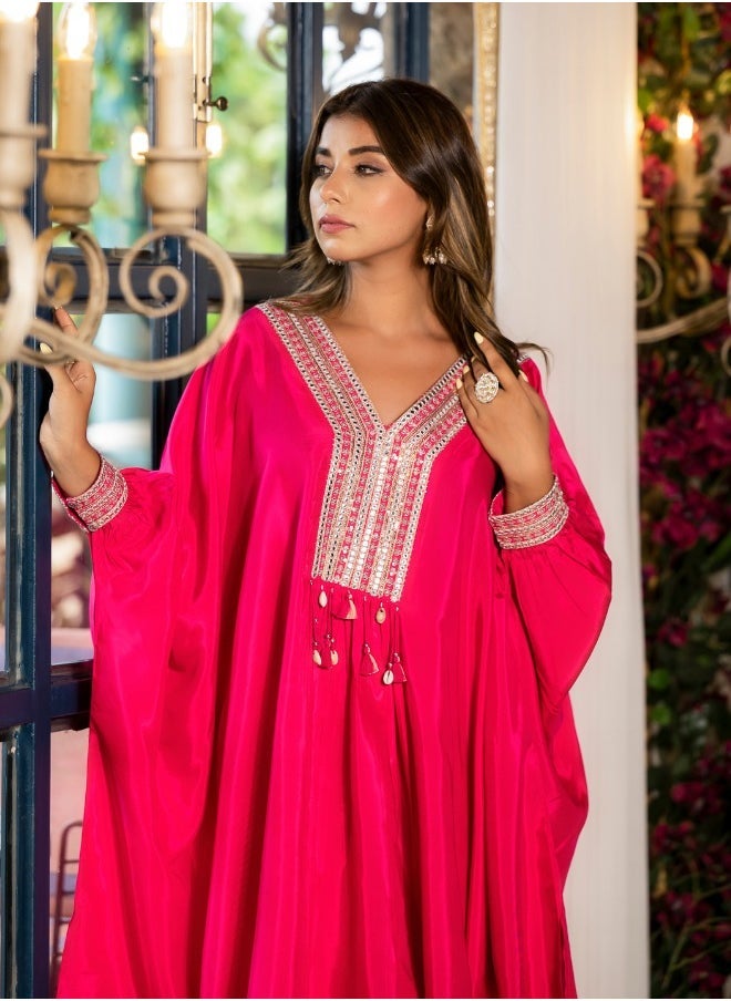 Solid Rani Short Kaftan Co-ord Set