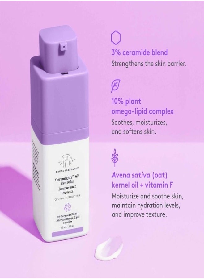 Drunk Elephant Ceramighty™ AF Eye Cream with Ceramides 15ml - Hydrating & Strengthening Eye Care