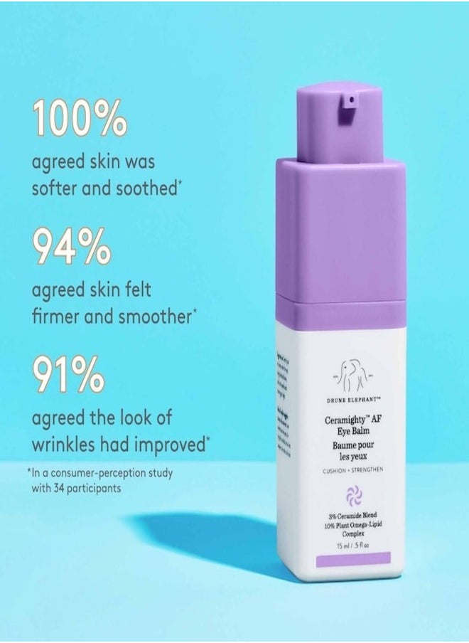 Drunk Elephant Ceramighty™ AF Eye Cream with Ceramides 15ml - Hydrating & Strengthening Eye Care