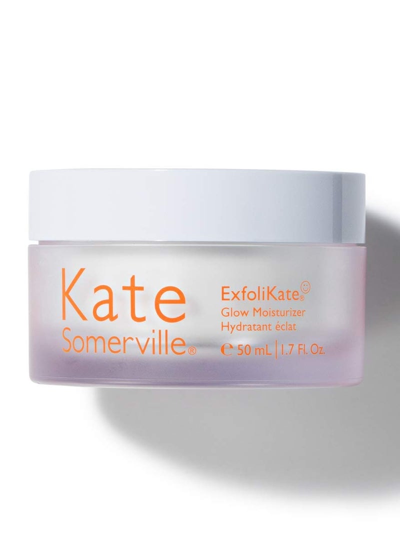 Kate Somerville ExfoliKate Glow Moisturizer – Clinically Formulated Daily Face Cream – Gently Exfoliating and Hydrating