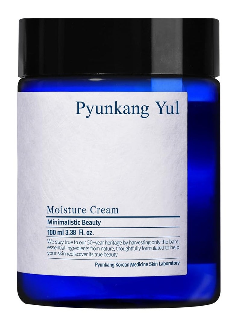 Pyunkang Yul Moisture Cream - Korean Skin Care Face Cream - Facial Moisturizer for dry and combination skin types - Natural Ingredients Shea Butter, jojoba seed oil deeply moisturize Skin - 3.4 Fl oz