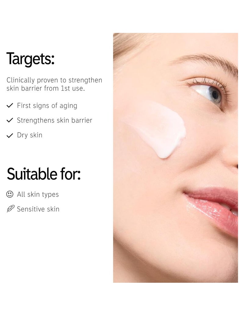 The INKEY List Bio-Active Ceramide Moisturiser 1.7fl oz/50ml, Anti-Ageing Skincare, 24-Hour Hydration Cream, Vegan Friendly, Suitable For All Skin Types