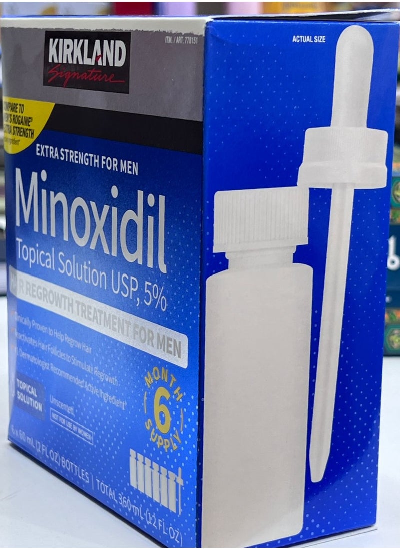 6-Piece Minoxidil Hair Regrowth Treatment