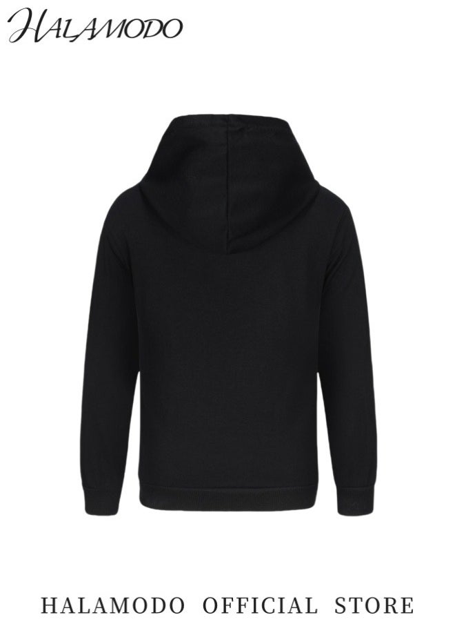 Unisex Hoodie Sweatshirt with Printed Casual Fashion Long Sleeve Hooded Sweatshirt Drawstring Hoodies Coat Pullover for Men and Women