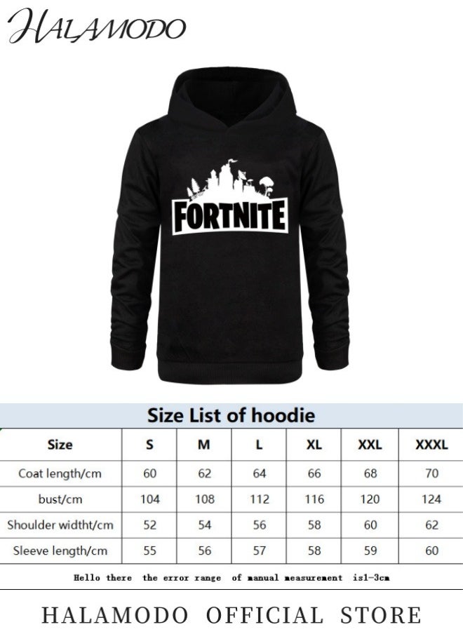 Unisex Hoodie Sweatshirt with Printed Casual Fashion Long Sleeve Hooded Sweatshirt Drawstring Hoodies Coat Pullover for Men and Women