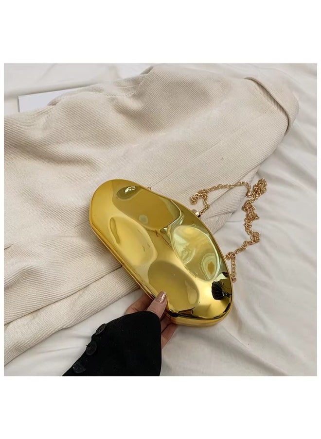 Elegant Designer Clutch for Women – Stylish Handbag with Chic Chain Strap, Sleek Modern Design, Perfect for Evening & Casual Outfits