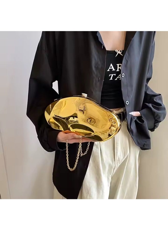 Elegant Designer Clutch for Women – Stylish Handbag with Chic Chain Strap, Sleek Modern Design, Perfect for Evening & Casual Outfits