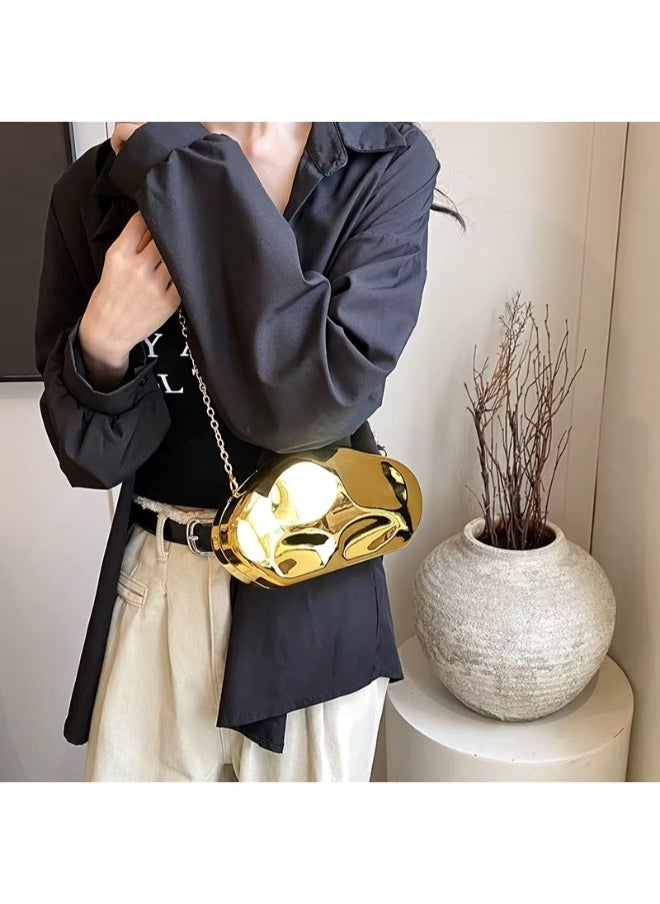 Elegant Designer Clutch for Women – Stylish Handbag with Chic Chain Strap, Sleek Modern Design, Perfect for Evening & Casual Outfits