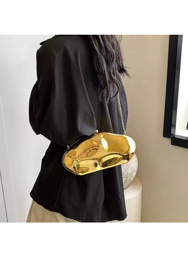Elegant Designer Clutch for Women – Stylish Handbag with Chic Chain Strap, Sleek Modern Design, Perfect for Evening & Casual Outfits