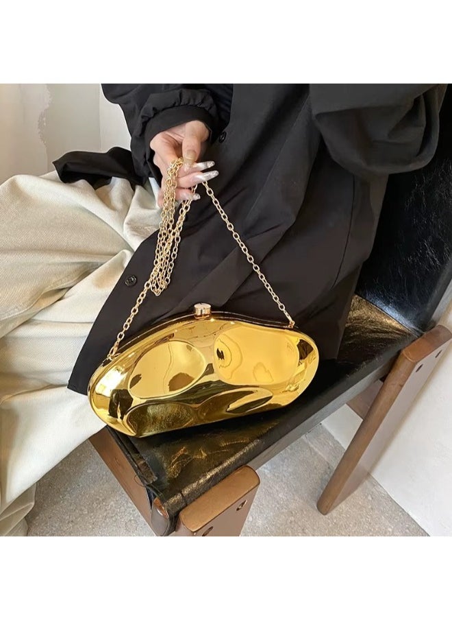 Elegant Designer Clutch for Women – Stylish Handbag with Chic Chain Strap, Sleek Modern Design, Perfect for Evening & Casual Outfits