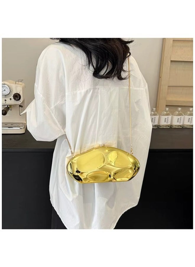 Elegant Designer Clutch for Women – Stylish Handbag with Chic Chain Strap, Sleek Modern Design, Perfect for Evening & Casual Outfits