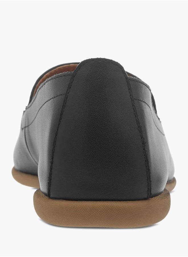 Womens Leather Ballerina Flats